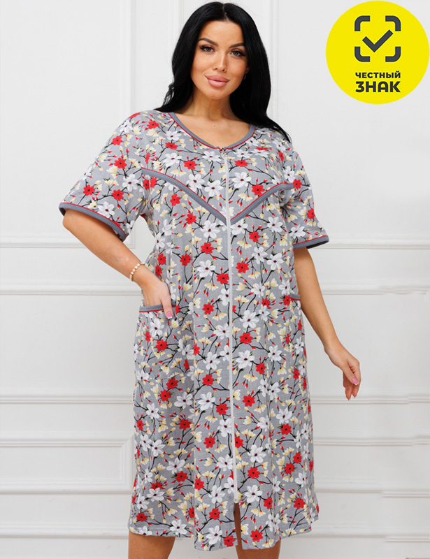 1238/6 Халат MAX (р 70) Серый