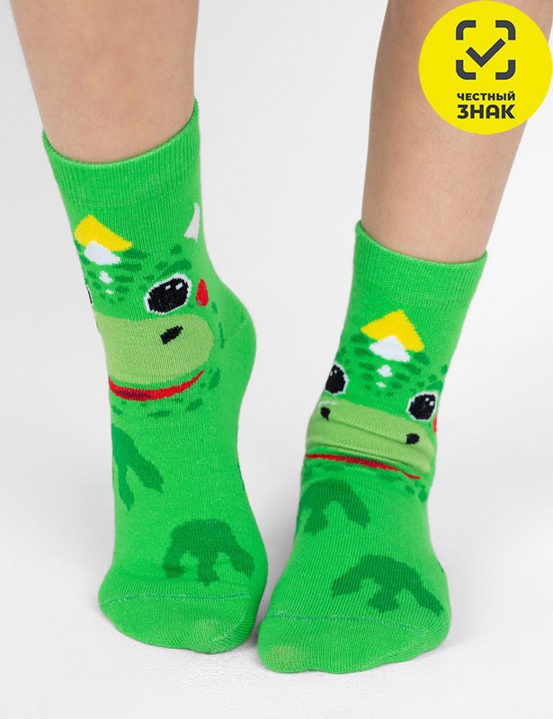 С2163 носки детские (16-18, Зеленый)