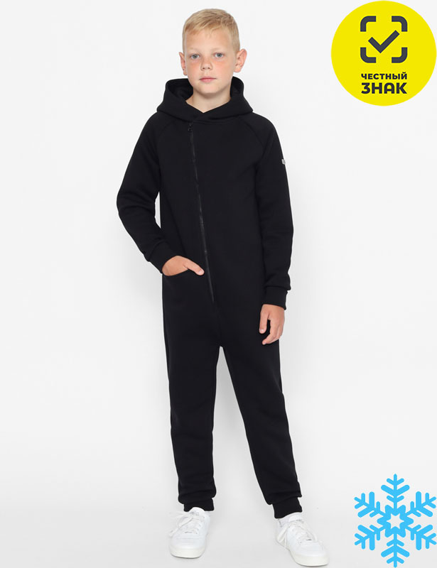 CWJB 90226-22 Комбинезон для мальчика (Черный (152)-80)