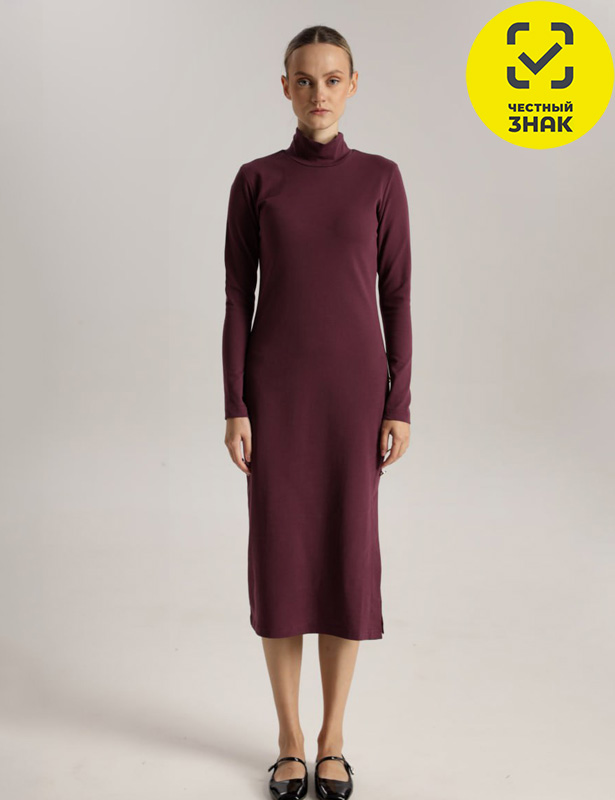 W43032K_1716 Платье женское (Бордовый 48 (M))
