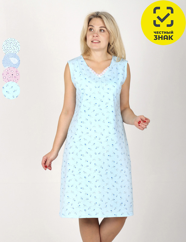 Сорочка Настя С-268, размер 56, кулирка