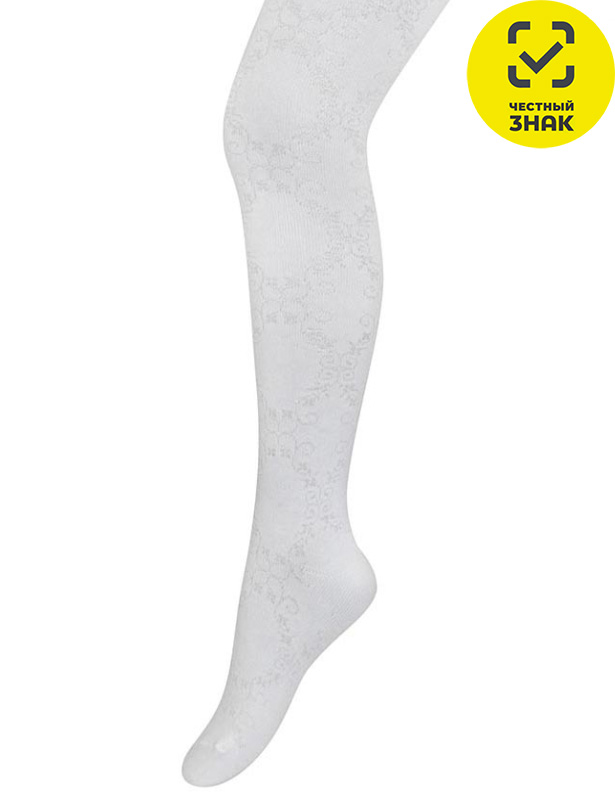 K2D1 белый-0 р-р110-116 Колготки детские