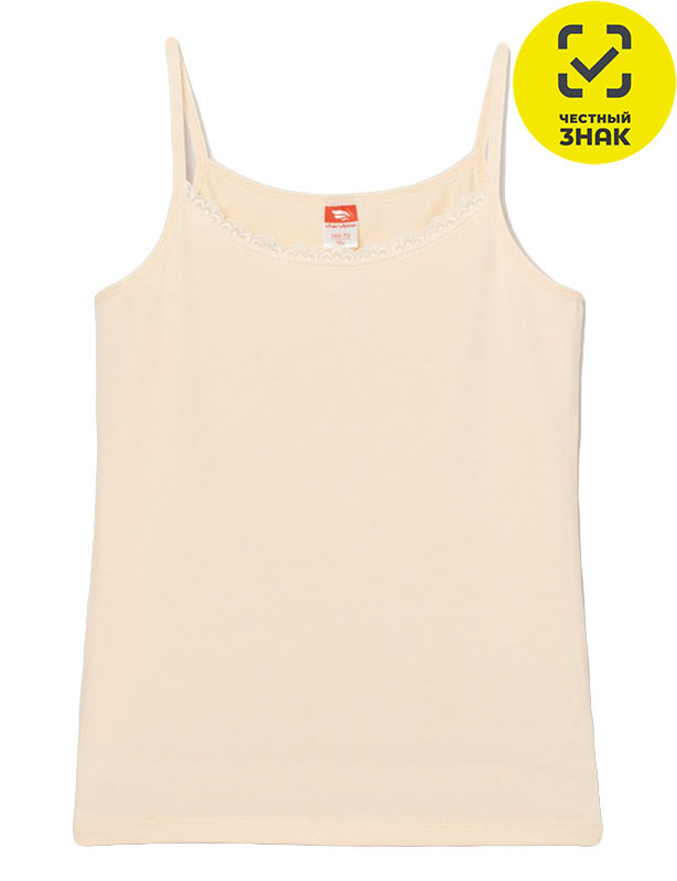 CAJG 20029-31 Майка для девочки (Бежевый (140)-72)