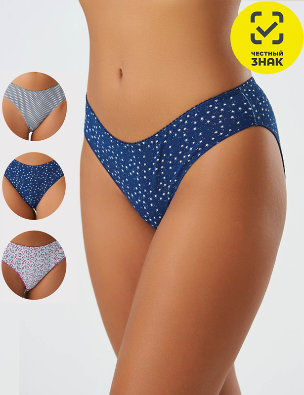 61227 Трусы слипы женские (Разноцветный, L)