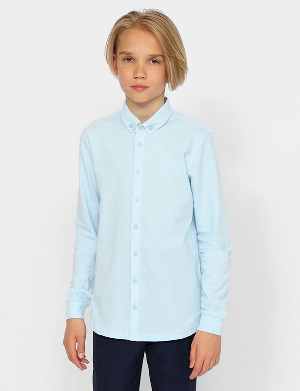 CWJB 63618-43 Рубашка для мальчика (Голубой (152)-80)