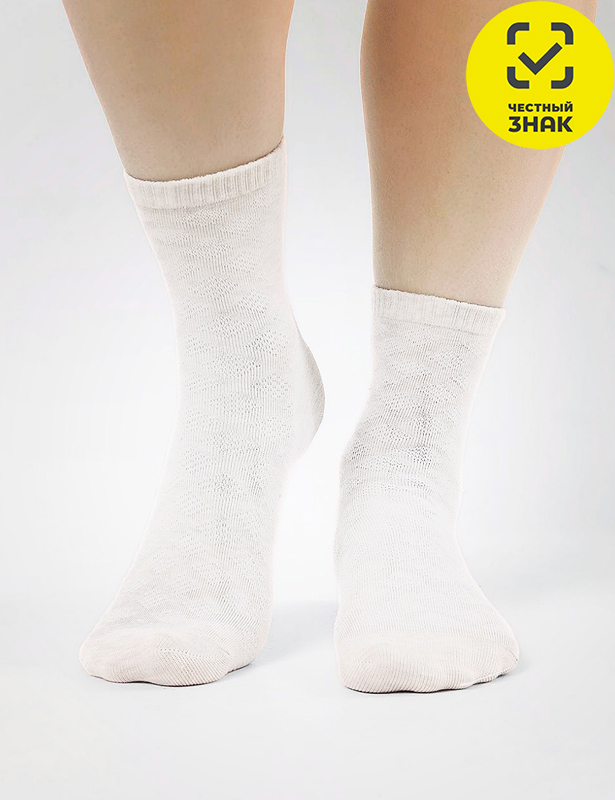 CLE Носки дет.С15816 20-22,22 школа хл+эл (белый; 20)