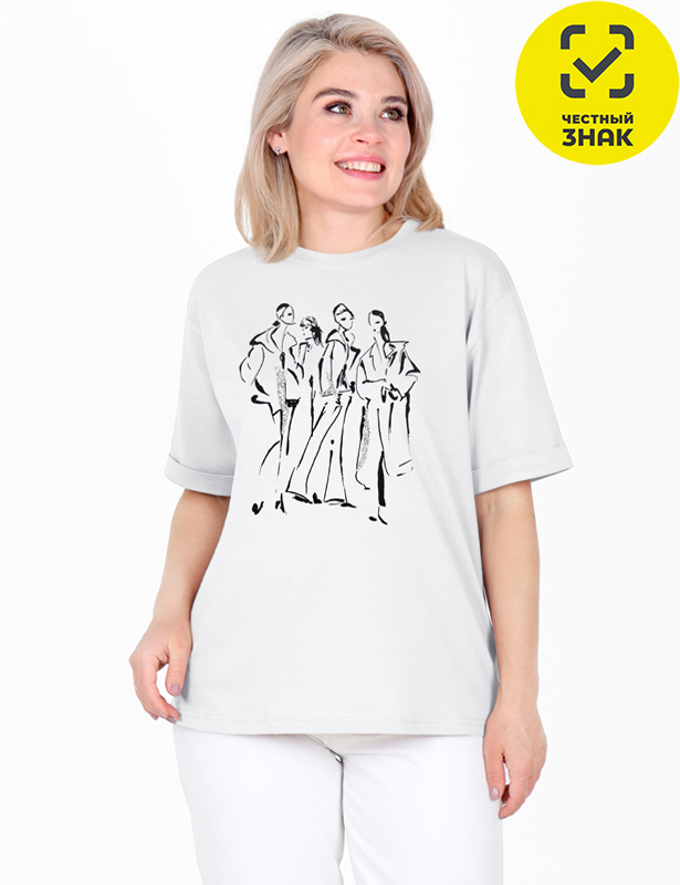 Футболка Алиса Ф-93 разноцветная, р.58, кулирка