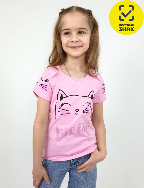 6-90-3 Фуфайка для девочки (122-64)