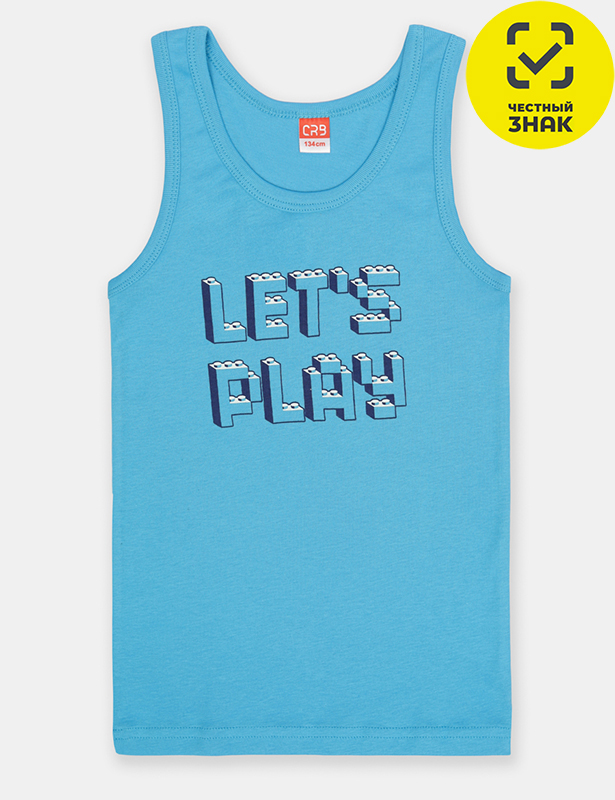 CWJB 20078-43 Майка для мальчика (Голубой (140)-72)