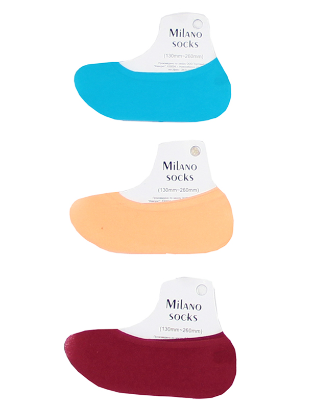 Milano socks подследники (029) цветные mix