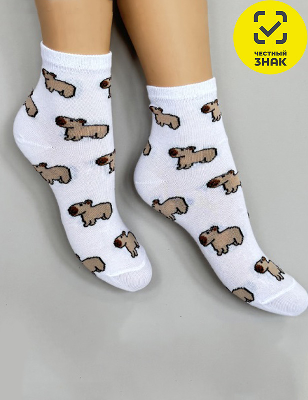 Ф-Т488-2 Носки подростковые белый р.22