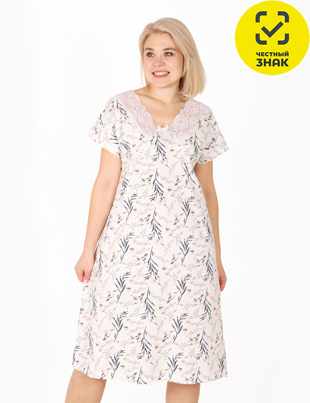 Сорочка Фантазия С-217, размер 60, кулирка